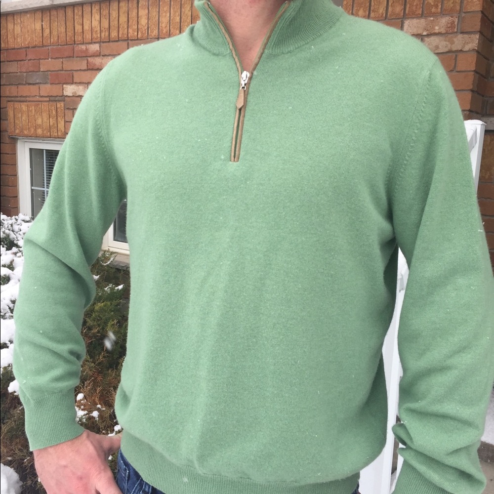 Bergdorf Goodman Quarter-Zip Men’s Sweater